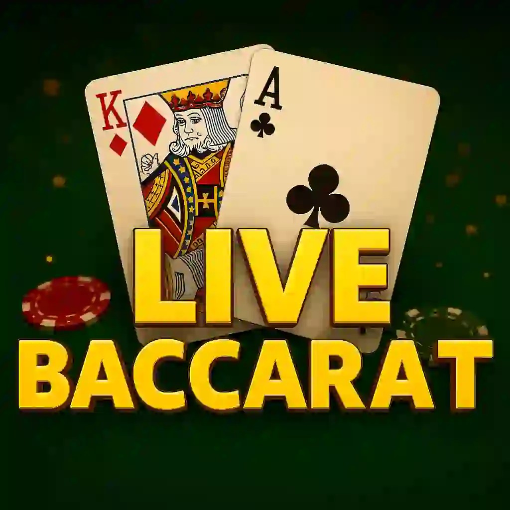 Live Baccarat casino game by Evolution – featured logo at Dragonia Casino