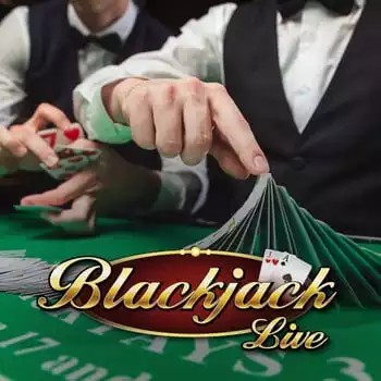 Live Blackjack logo – Live Casino by Evolution at Dragonia Casino