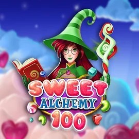 Sweet Alchemy 100 slot logo by Play'n GO at Dragonia Casino